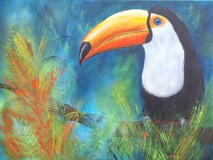 Miss Toco Toucan (80 x 60 cm)